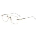 A Pair Of Frameless Transparent Lenses For Women, With A Sparkling Galaxy Frame