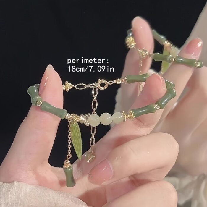 1 Women'S Fashion Bracelet New Chinese Retro Bamboo Lily of The Valley Bracelet - Image 8