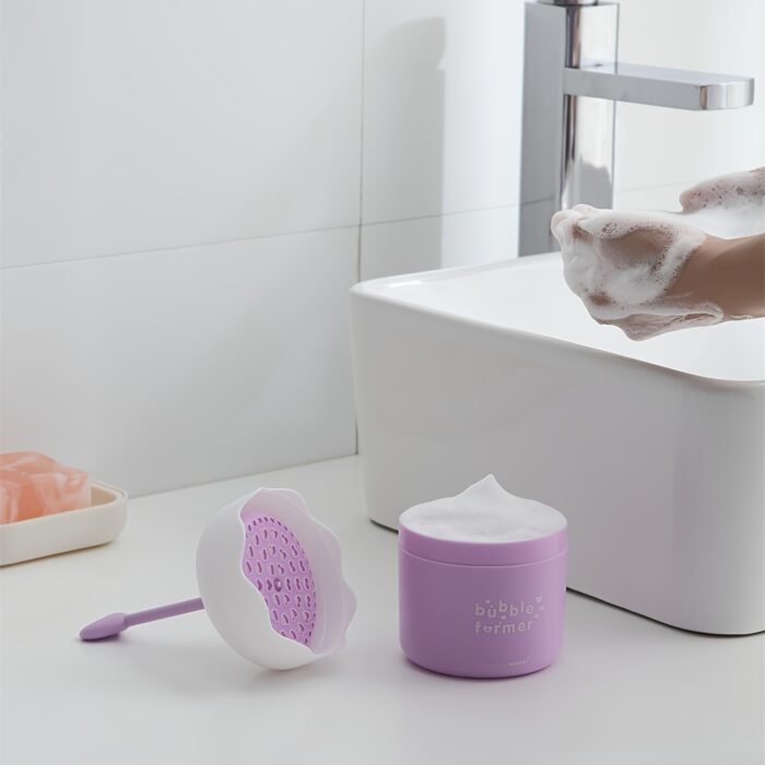 Phthalate-Free Bubble former Shampoo Foam Maker - 1pc Freestanding, Electricity-Free Handheld Bubble Cup for Face Washing - Magic Foam Dispenser - Image 12