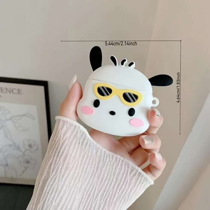 Sanrio for pochacco Silicone Protective Case for Airpods 1/2 Pro 2 4 - Wireless Earphone Case, Earphone Shell, Silicone Cartoon Cute Soft Case - Image 2