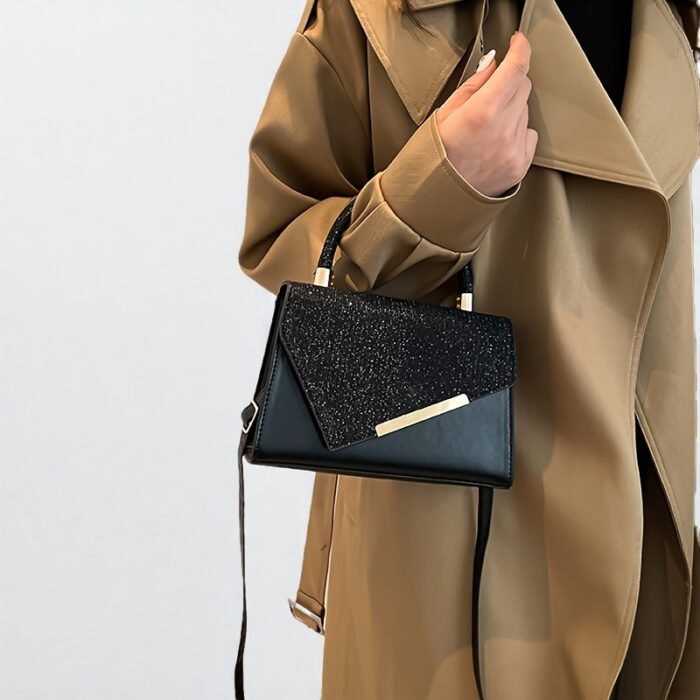 Small niche design lightweight crossbody bag, new fashionable versatile evening shoulder bag—stylish design with adjustable strap and magnetic closure. Available in 4 colors to choose from, perfect for work commutes, dinner parties, dates, daily wear, or photo shoots - Image 16