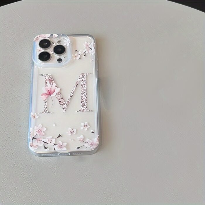 Space Shell Transparent Flower Letter MTPU Anti-Fall Full Coverage Precision Protective Case for Apple iPhone6/7/8/X/Xs/Xr/Xs Max/11/12/13/14/15/16Pro Max - Image 4