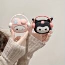 [Silicone Protective Case for ]Sanrio Decorative 3D Bag Charm Stereo Headphone Case, Cartoon Protective Cover, Scratch Resistant, Shockproof Earphone Accessory
