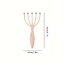 1pc Relaxation Essentials Manual Head Massager with Rolling Beads - Plastic Scalp Massager Claw for Meridian Activation and Stress Relief