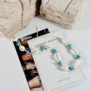 A Fashionable Necklace Featuring Ocean Elements Like Starfish, with a Bohemian Style of Colorful Woven Cords, Perfect for Women'S Dance Parties And Gifts During Ramadan.