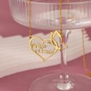 Customized 18K Golden Plated Stainless Steel Heart & Butterfly Necklace, Unisex Vintage Bohemian Style, Perfect for Daily Wear, Work, Dates, Gifts, Valentine's Day, Festivals, Parties