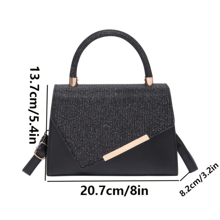 Small niche design lightweight crossbody bag, new fashionable versatile evening shoulder bag—stylish design with adjustable strap and magnetic closure. Available in 4 colors to choose from, perfect for work commutes, dinner parties, dates, daily wear, or photo shoots - Image 7