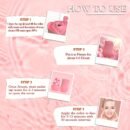 1pc XKMIESS Silicone Ice Roller for Face – 3D Rose Flower Design, Manual Cooling Facial Massager, Oil-Free Skin Care Tool for Refreshing & Soothing Skin, Face Massage Tool | Elegant Design | Silicone Material, Facial Massage Tool