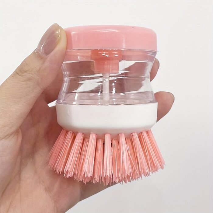 [Press Out Liquid] Handheld Cleaning Brush | 1pc | Multifunctional Cleaning Brush, Cleaning Supplies, Cleaning Tool, Kitchen Dishwashing Brush, Pot Washing Brush - Image 5