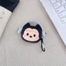 Adorable Animated Character Earphone Cases - Durable Silicone, Cute Pink Bear & Blue Stitch Designs, Perfect for Protecting Your Headphones, Ideal Gift for Fans, Headphone Holder|Playful Accessory|Silicone Headphone Case