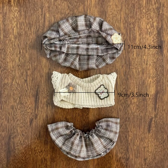 [Cute Dress] Mini Doll Clothes Set | for 17cm Labubu Dolls | Cute Dress Up Accessories - Image 14