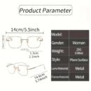A Pair Of Frameless Transparent Lenses For Women, With A Sparkling Galaxy Frame