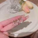 Korean Pearl-fect Bow & Pearl Earrings