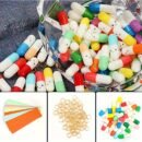 50pcs, Love Letter Capsules, Mini Message Pills With Wishes, Glass And Paper Material, Romantic Gift For Lovers, Christmas Present, Long Distance Relationship Surprise, Birthday Confession, 0.94 X 0.31 Inches