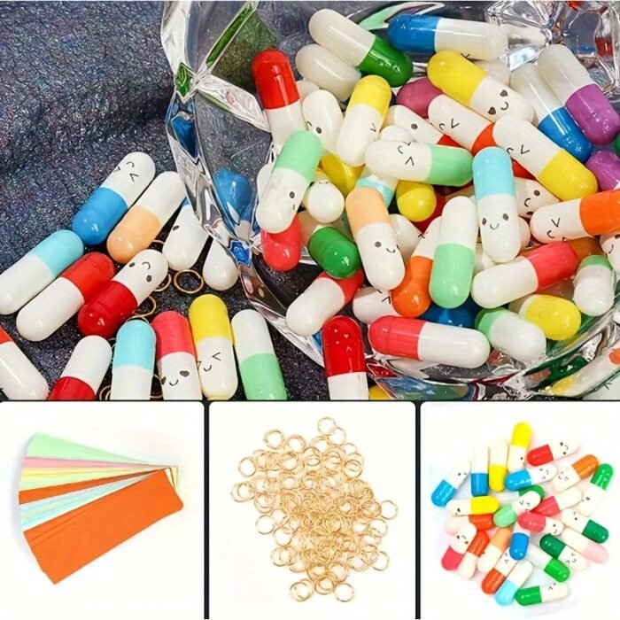 50pcs, Love Letter Capsules, Mini Message Pills With Wishes, Glass And Paper Material, Romantic Gift For Lovers, Christmas Present, Long Distance Relationship Surprise, Birthday Confession, 0.94 X 0.31 Inches - Image 12