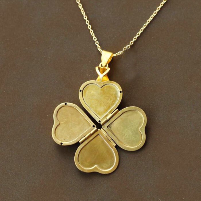 DIY Handmade Pendant Necklace, Vintage Three-dimensional Heart-shaped Multi-layer Photo Box Photo Frame Pendant Copper Jewelry Memorial Gift - Image 4