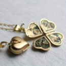 DIY Handmade Pendant Necklace, Vintage Three-dimensional Heart-shaped Multi-layer Photo Box Photo Frame Pendant Copper Jewelry Memorial Gift