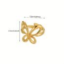 Elegant 18K Golden Plated Butterfly Ring - Minimalist Stainless Steel Design for Women, Perfect Gift for Birthdays & Special Occasions, Everyday Jewelry|Butterfly Motif|Durable Jewelry