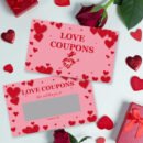 24pcs TLENPO Pink Love Coupons Scratch Cards, DIY Surprise Raffle Cards for Wedding, Engagement, Valentine'S Day, Christmas, Birthday Gifts, Party Game Prizes
