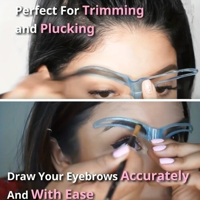 Low Allergenic 8-Piece Eyebrow Stencil Set - Silicone Brushes, ABS Plastic Handles - Perfect for All Skin Types - Image 9
