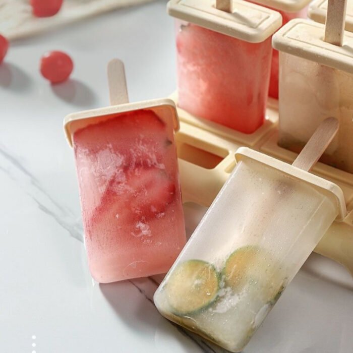 9-Cavity Reusable BPA-Free Popsicle Mold - Easy Release Non-Stick Ice Cream Maker for Homemade Frozen Treats, 9 Uniform Popsicles with Ergonomic Handles, Perfect for Family Desserts & Summer Snacks, Silicone Popsicle Mold, Kitchen Essentials, Family Dessert Maker, Polypropylene Construction - Image 12