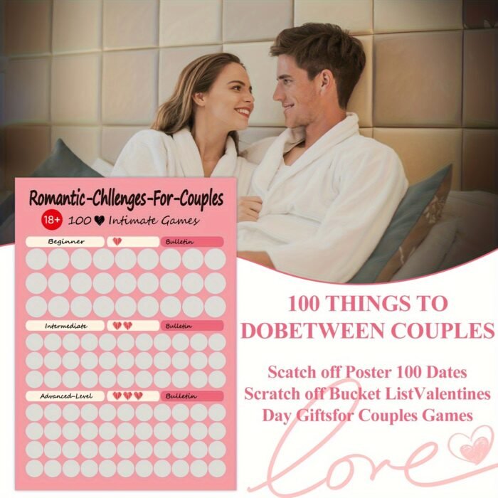 104pcs Couples' Scratch-Off Game Cards - Romantic, Fun for Bonding, Indoor/Outdoor | Surprise Suggestions - Image 8