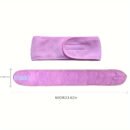 3-Pack Soft Spa Facial Headbands - Adjustable Makeup Hair Bands for Women Skin Care, Yoga, Sports - Magic Tape Sweat-Absorbent Ant Cloth Head Wraps - Unscented, No Electricity or Batteries Needed