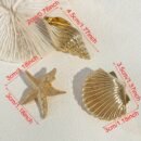 3pcs Elegant Metal Shell Starfish Hair Clips for Women, Non-Slip Bangs Clips, Side Clips, Delicate Hairpins, Versatile Hair Accessories, Mother's Day, Back-to- Season, Thanksgiving, Christmas Party Holiday Gifts