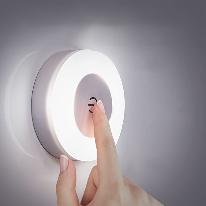 [Touch LED Light] USB Rechargeable Touch-Activated LED Wall Light | Adjustable Color Temperature, Warm Yellow Light, Ideal for Bedroom, Living Room, Study, Indoor Lighting, Modern Decor Light - Image 4