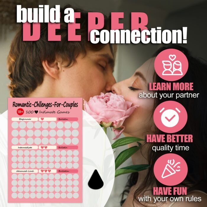 104pcs Couples' Scratch-Off Game Cards - Romantic, Fun for Bonding, Indoor/Outdoor | Surprise Suggestions - Image 6