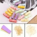 50pcs, Love Letter Capsules, Mini Message Pills With Wishes, Glass And Paper Material, Romantic Gift For Lovers, Christmas Present, Long Distance Relationship Surprise, Birthday Confession, 0.94 X 0.31 Inches