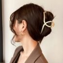4pcs Large Metal Hair Claw Clips for Thick Hair - Non-Slip Strong Hold Rectangular Hair Clips with Secure Grip, Elegant Bohemian Hair Accessories for Women & s, Casual & Formal Events (Solid Color), Hair Clips for Styling, Polished Golden Finish, Luxurious Feel, Durable Construction