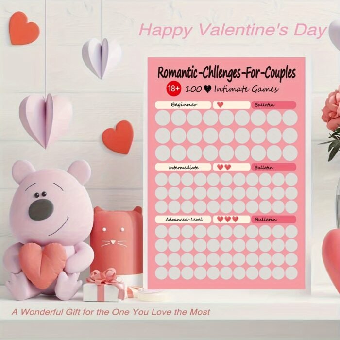 104pcs Couples' Scratch-Off Game Cards - Romantic, Fun for Bonding, Indoor/Outdoor | Surprise Suggestions - Image 4