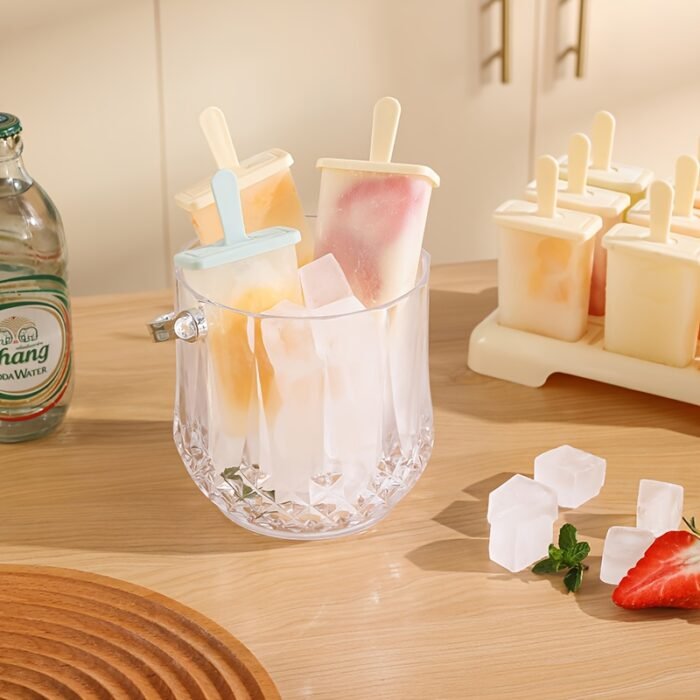 9-Cavity Reusable BPA-Free Popsicle Mold - Easy Release Non-Stick Ice Cream Maker for Homemade Frozen Treats, 9 Uniform Popsicles with Ergonomic Handles, Perfect for Family Desserts & Summer Snacks, Silicone Popsicle Mold, Kitchen Essentials, Family Dessert Maker, Polypropylene Construction - Image 9