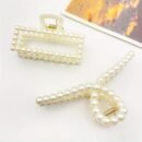 2pcs Elegant White Pearl Hair Clips - Vintage Style, Hollow Design, Perfect for Weddings, Parties, and Everyday Wear, Party Hair Accessories | Vintage Hair Clip | Detailed Craftsmanship, Hair Clip