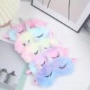 Unicorn Sleep Mask: Soft Fuzzy Eye Cover with Cute Horns - Perfect for a Restful Night'S Sleep