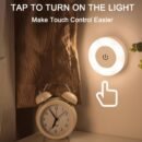 [Touch LED Light] USB Rechargeable Touch-Activated LED Wall Light | Adjustable Color Temperature, Warm Yellow Light, Ideal for Bedroom, Living Room, Study, Indoor Lighting, Modern Decor Light