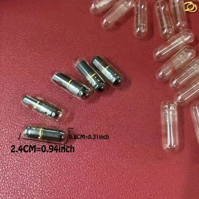 50pcs, Love Letter Capsules, Mini Message Pills With Wishes, Glass And Paper Material, Romantic Gift For Lovers, Christmas Present, Long Distance Relationship Surprise, Birthday Confession, 0.94 X 0.31 Inches - Image 5