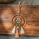 3pcs Boho Vacation Women'S Fashion Jewelry Set, Cute, Glass Mosaic Zinc Alloy Copper Plated, with Earrings + Necklace