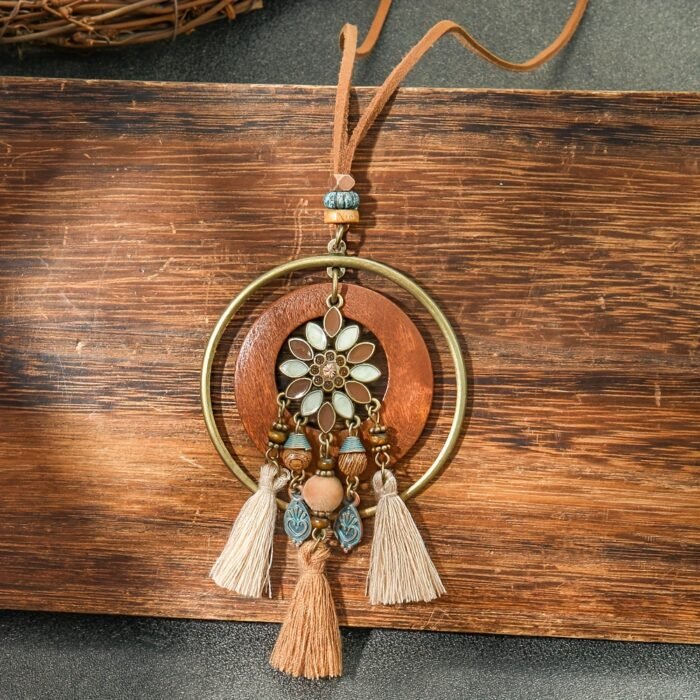 3pcs Boho Vacation Women'S Fashion Jewelry Set, Cute, Glass Mosaic Zinc Alloy Copper Plated, with Earrings + Necklace - Image 8