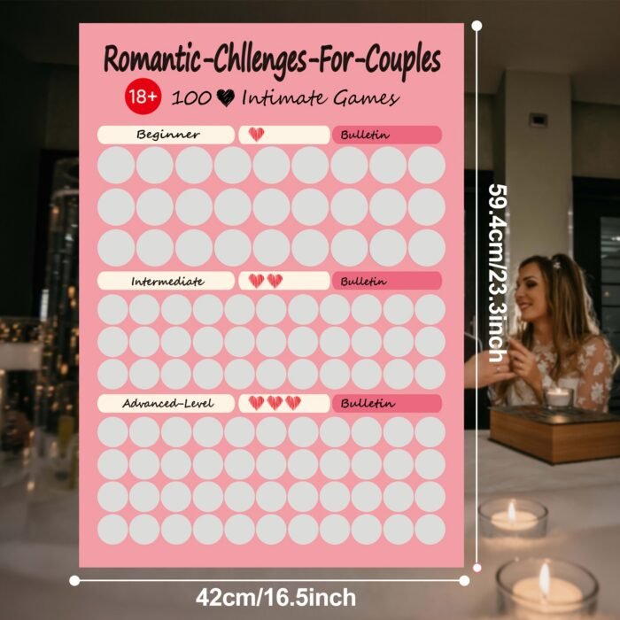 104pcs Couples' Scratch-Off Game Cards - Romantic, Fun for Bonding, Indoor/Outdoor | Surprise Suggestions - Image 2