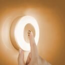 [Touch LED Light] USB Rechargeable Touch-Activated LED Wall Light | Adjustable Color Temperature, Warm Yellow Light, Ideal for Bedroom, Living Room, Study, Indoor Lighting, Modern Decor Light