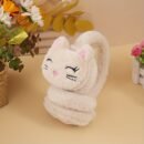 Korean version of autumn and winter plush warm ear cover, plush cute cartoon kitten ear cover to protect ears from cold