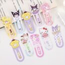 15pcs/set Sanrio Random for my melody for hello kitty Bookmarks, Small Hollow Insert-style Bookmarks, Textbook Notes Novel Book Clips for Girls School Uniform Accessories