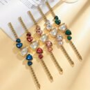 New Women's Watch with Minimalist Multicolor Elegant Dial, Alloy Quartz Movement, Suitable for Daily Wear and Birthday Gift Choice