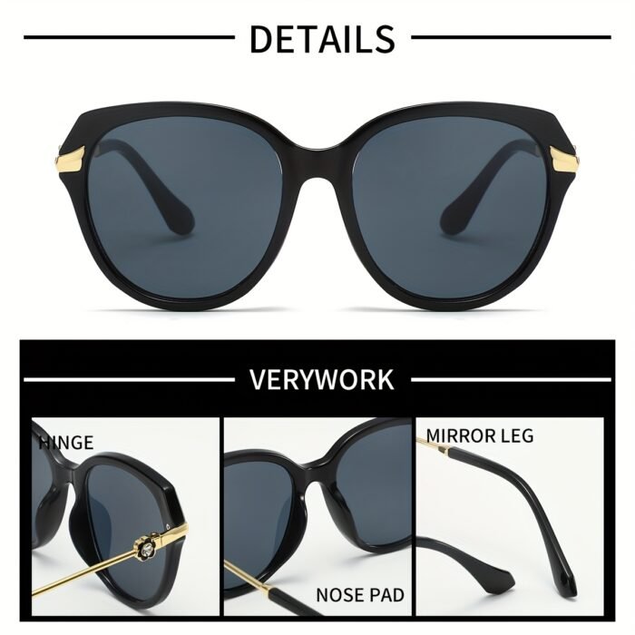 Retro European And American Cat-Eye Frames for Women, Available in Multiple Colors, Trendy And Versatile, Lightweight Frames Perfect for Street Photography, Making Them an Ideal Gift. - Image 5