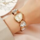 New Women's Watch with Minimalist Multicolor Elegant Dial, Alloy Quartz Movement, Suitable for Daily Wear and Birthday Gift Choice
