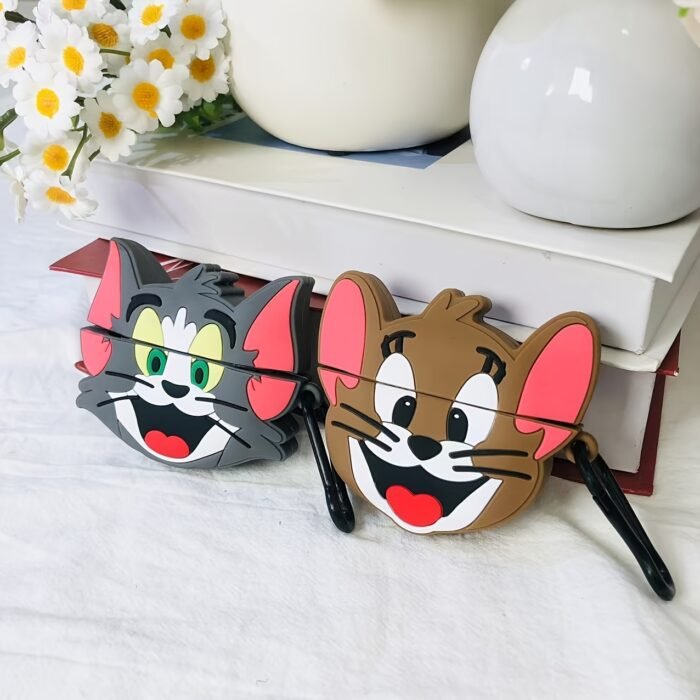 [Tom & Jerry Earbuds Case] Compatible with AirPods Pro & Pro 2, Cute Cartoon Shell Design, Portable, Official Warner Bros. Licensed Accessory, 1pc - Image 4