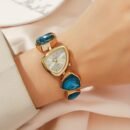 New Women's Watch with Minimalist Multicolor Elegant Dial, Alloy Quartz Movement, Suitable for Daily Wear and Birthday Gift Choice