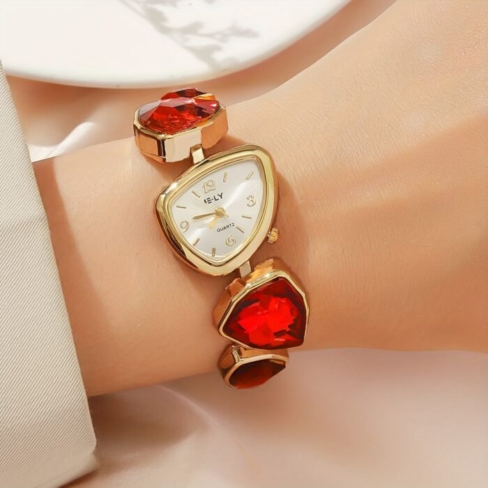New Women's Watch with Minimalist Multicolor Elegant Dial, Alloy Quartz Movement, Suitable for Daily Wear and Birthday Gift Choice - Image 11